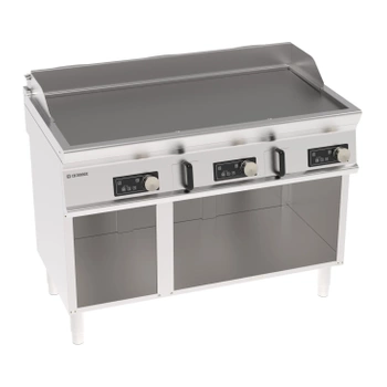 Płyta grillowa elektryczna, sterowanie elektroniczne, gładka, na podstawie otwartej, 120 cm, 400V Tecno74 | TECNOINOX 716246