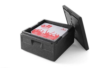 Pojemnik termoizolacyjny do pizzy, 21 l, 35x35x17.5 cm, 41x41x24 cm | HENDI 707975