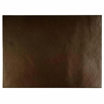 Podkładka na stół VELLURA, zestaw 6 sztuk, skóra ekologiczna, kolor brązowy, 45x32.5x0.1 cm | APS 60045