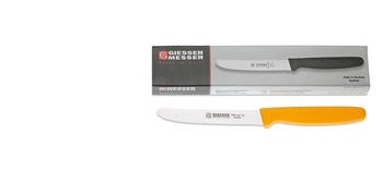 Zestaw noży z falistą krawędzią - 11 cm, 6-częściowy, żółty | GIESSER MESSER 8365 wsp 11-6 g