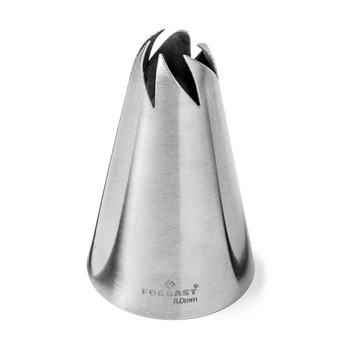 Końcówka do kremu róża, 8 mm | FORGAST FG11095