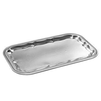 Taca bankietowa GN 1/1, z wzorem, stal nierdzewna, 53x32.5x1.5 cm | APS 394