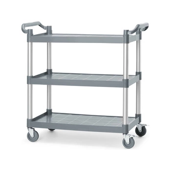 Wózek kelnerski, 3 półki, tworzywo, 150 kg, | AMERBOX 816264