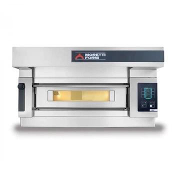 Piec do pizzy 1-komorowy S120 z okapem i bazą | MORETTI FORNI MFS120M