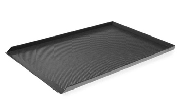 Blacha aluminiowa do pieczenia perforowana z silikonem - 60x40 cm | HENDI 808221