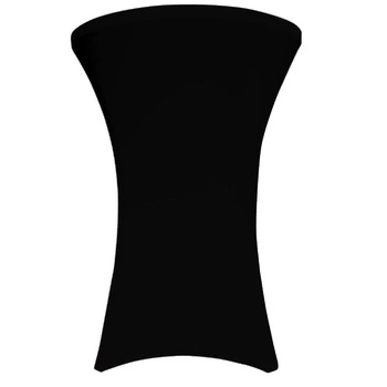 Pokrowiec na stół koktajlowy 80 cm czarny | VERLO BTO-C80-K