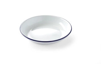 Talerz głęboki emaliowany - śr. 18 cm | HENDI 621240