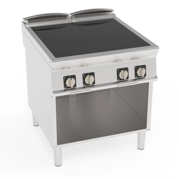 Kuchnia gastronomiczna indukcyjna, 4-strefowa na podstawie otwartej, 20 kW, T-90 | TECNOINOX 316226