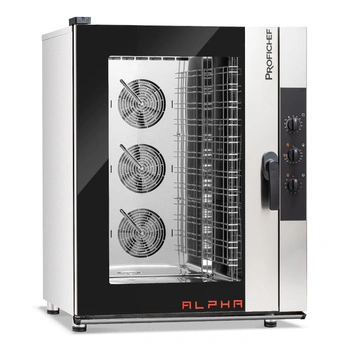 Piec konwekcyjno-parowy elektryczny Alpha 12 GN 1/1, sterowanie manualne, 15,8 kW, 400 V | PROFICHEF PCA311012