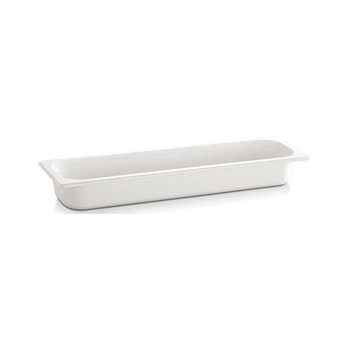 Pojemnik GN 2/4 gł. 10 cm z melaminy biały | APS 84302