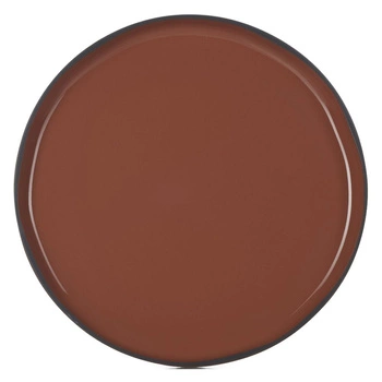 Talerz porcelanowy płytki Caractere śr. 15cm cynamon | TOM-GAST RV-652847-4