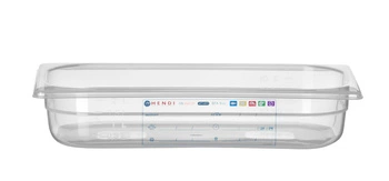 Pojemnik GN 1/3 gł. 6,5 cm z polipropylenu HACCP | HENDI 880289