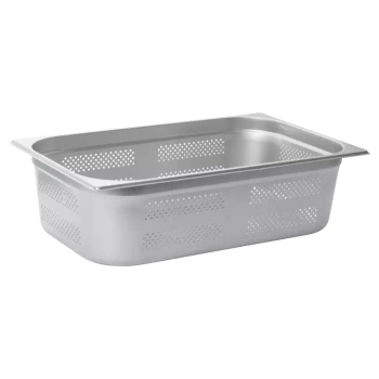 Pojemnik GN 1/1 gł. 15 cm ze stali nierdzewnej perforowany | AMBITION 234955