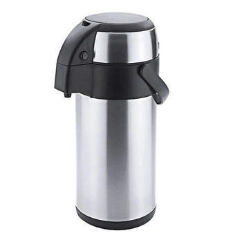 Termos stalowy z pompką, 3 l, średnica 15 cm | CONTACTO 5166/300