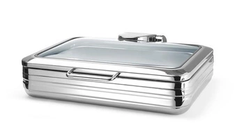 Podgrzewacz indukcyjny ze szklaną pokrywą De luxe Eco | FINE DINE 471159