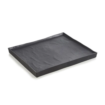 Talerz porcelanowy prostokątny BLACK MOON - 21x18 cm | REVOL RV-652403-4