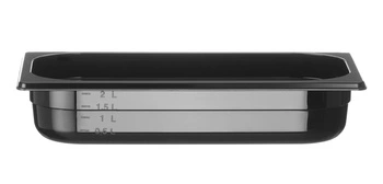 Pojemnik GN 1/3 gł. 6,5 cm z czarnego poliwęglanu | HENDI 862537