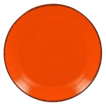 Talerz porcelanowy płytki FIRE śr. 24 cm | TOM-GAST R-FRNNPR24OR-12