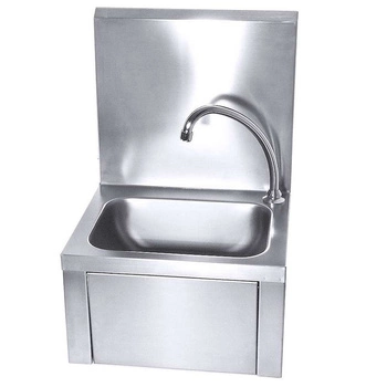Umywalka kolanowa stal nierdzewna 40x33x23 cm | CONTACTO 4001/100