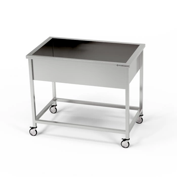 Basen nierdzewny jezdny (gł. 40 cm) 100x70x85 cm | FORGAST