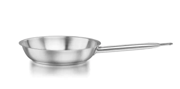 Patelnia PREMIUM, ze stali nierdzewnej, satynowana - śr. 26 cm | AMBITION 307050