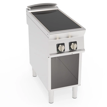 Kuchnia gastronomiczna indukcyjna, 2-strefowa na podstawie otwartej, 10 kW, T-90 | TECNOINOX 316225