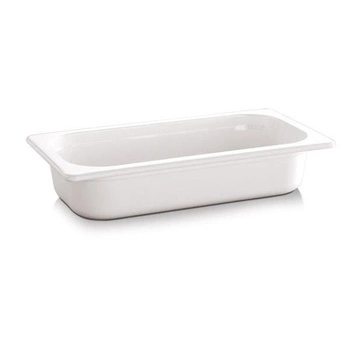 Pojemnik GN 1/4 gł. 10 cm z melaminy biały | APS 84304