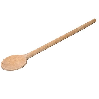 Łyżka drewniana okrągła do patelni teflonowych, długość 36 cm | CONTACTO 833/036