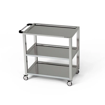 Wózek kelnerski nierdzewny 3-półkowy 120x50x85 cm | FORGAST