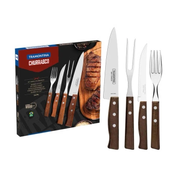 Sztućce do grilla TRADICIONAL, zestaw 14 elementów | TRAMONTINA 22299-011