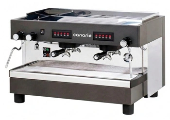 Ekspres do kawy 2-grupowy kolbowy, czarny, 10,5 l, 4,5 kW, 230 V | CANARIO CAFE CC035