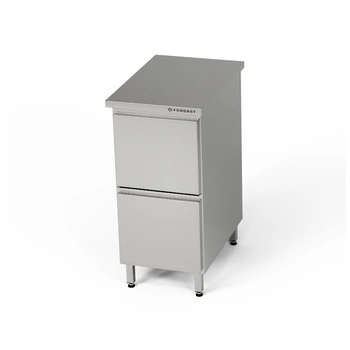 Stół roboczy nierdzewny z blokiem 2 szuflad 40x70x85 cm | FORGAST