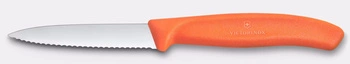 Nóż do warzyw i owoców Swiss Classic, ostrze ząbkowane, pomarańczowy, dł. ostrza 8 cm | VICTORINOX 6.7639.C1