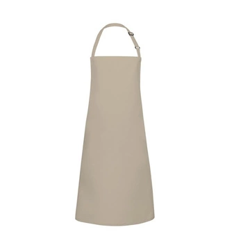 Fartuch kucharski Basic 75 x 90 cm z klamerką piaskowy | KARLOWSKY BLS 4-19-Stck
