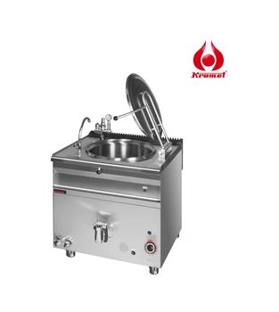 Kocioł warzelny gazowy 150l z grzaniem pośrednim i automatycznym napełnianiem | 900.BGK-150AN