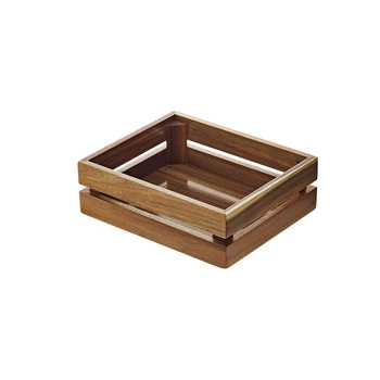 Skrzynka drewniana, 56,3 x 36 x 11 cm, GN 1/1, akacja | LEONE S5002.R