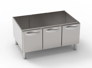 Podstawa z szafką 3-drzwiową linia T-90, 120 cm | TECNOINOX 316120