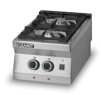 Kuchnia gazowa, 2 palniki, 40x70x28 cm, 12 kW | LOZAMET L700.KG2