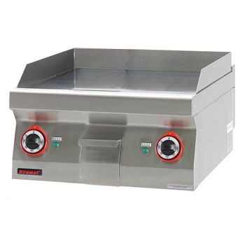 Płyta grillowa gładka 8 kW 60 cm nastawna | KROMET 700.PBE-600G