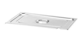 Pokrywka stalowa do GN 1/1 PROFI LINE z wycięciem na chochlę | HENDI 805107