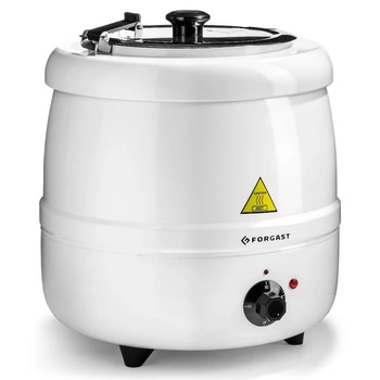 Kociołek elektryczny do zup 10 l, biały | FORGAST FG03012