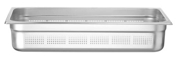 Pojemnik GN 1/1 gł. 10 cm ze stali nierdzewnej PROFI LINE PRERFOROWANY | HENDI 802229