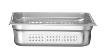 Pojemnik GN 2/3 gł. 10 cm ze stali nierdzewnej PROFI LINE PRERFOROWANY | HENDI 802328
