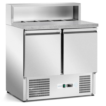 Stół chłodniczy 2-drzwiowy do pizzy 257 l, z nadstawką | FORGAST FG07202