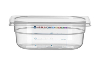 Pojemnik GN 1/9 gł. 6,5 cm z polipropylenu HACCP | HENDI 880562