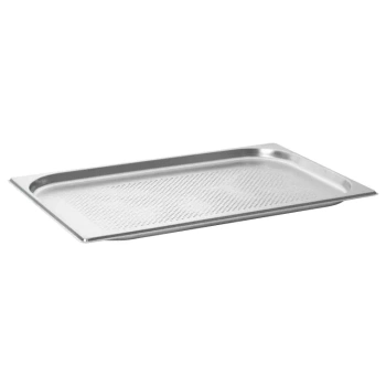 Pojemnik GN 1/1 gł. 2 cm ze stali nierdzewnej perforowany |  AMBITION 234951