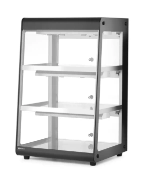 Witryna grzewcza nastawna, czarna, 230V/500 W, 120 l | HENDI 273760