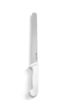 Nóż HACCP biały do chleba, ciast 25 cm | HENDI 843055
