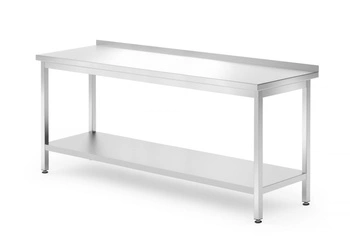 Stół roboczy przyścienny z półką | HENDI 812761