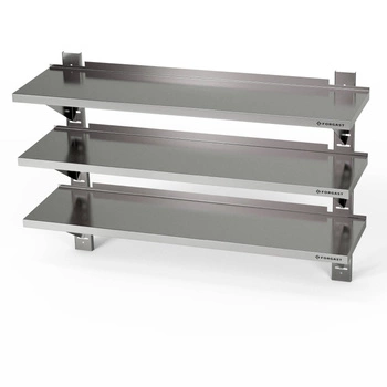 Półka wisząca przestawna potrójna 130x30x100 cm | FORGAST FG05070/1300/300/1000